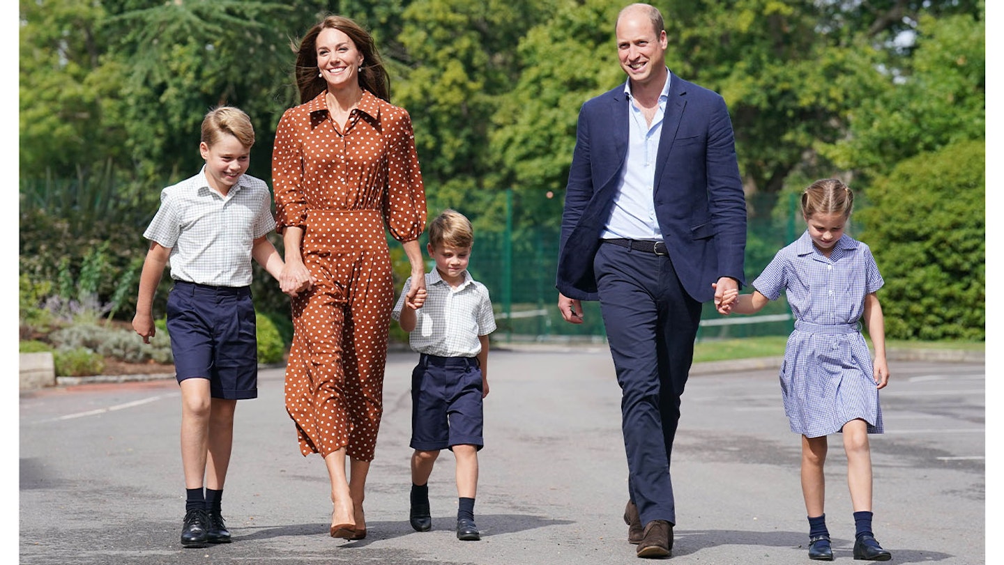 Prince William and Kate and children George, Louis and Charlotte