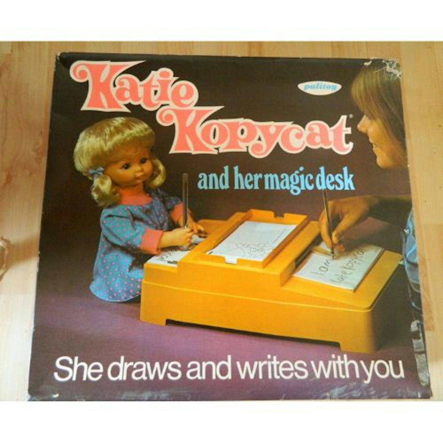 Vintage Palitoy Katie Kopycat Doll With Her Magic Desk
