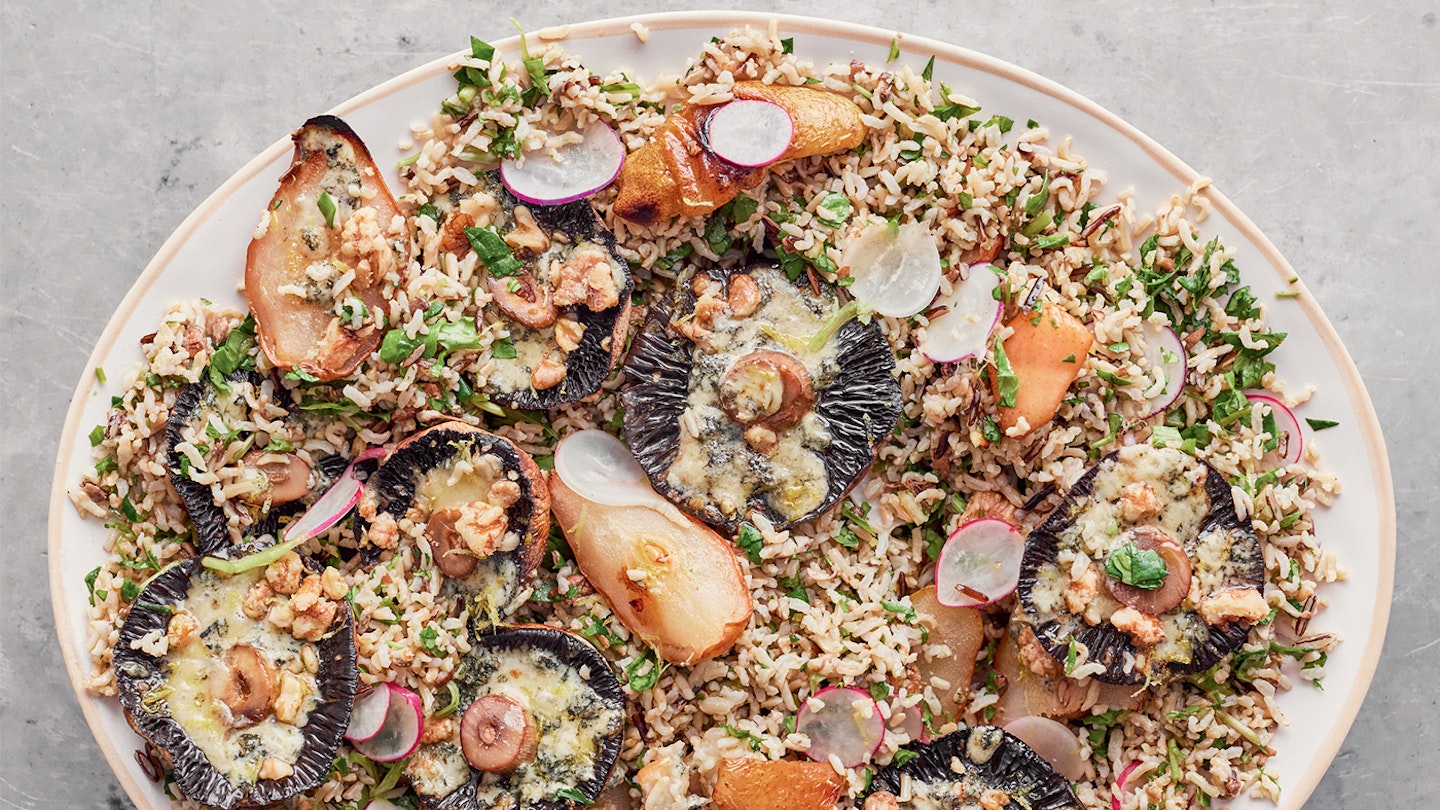 Jamie Oliver's roasted mushroom salad