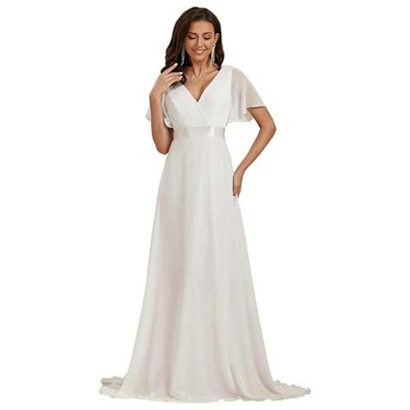 Ever-Pretty Women's Double V-Neck Long Dress