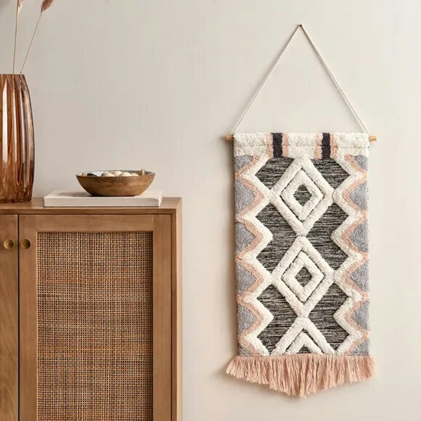 Freya Tapestry Blush Wall Hanging