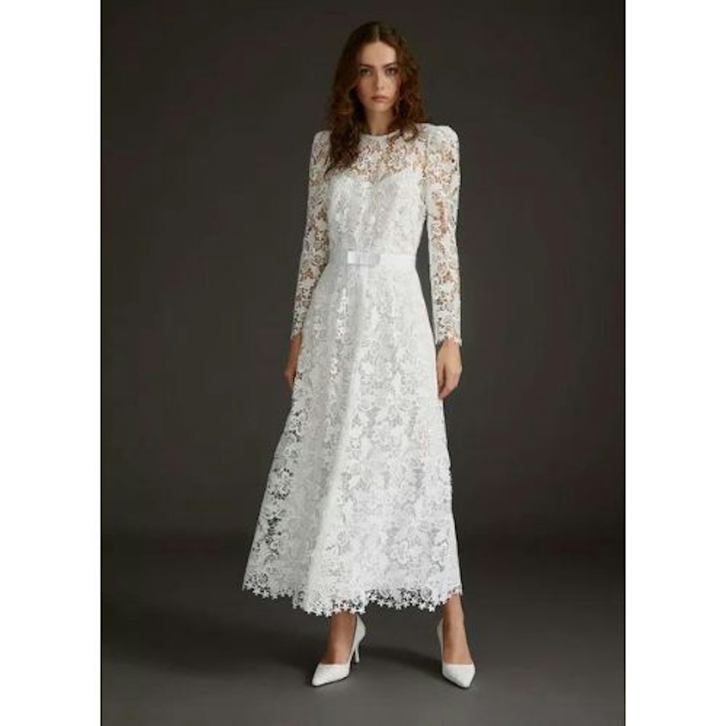Lila Off-White Lace Wedding Dress