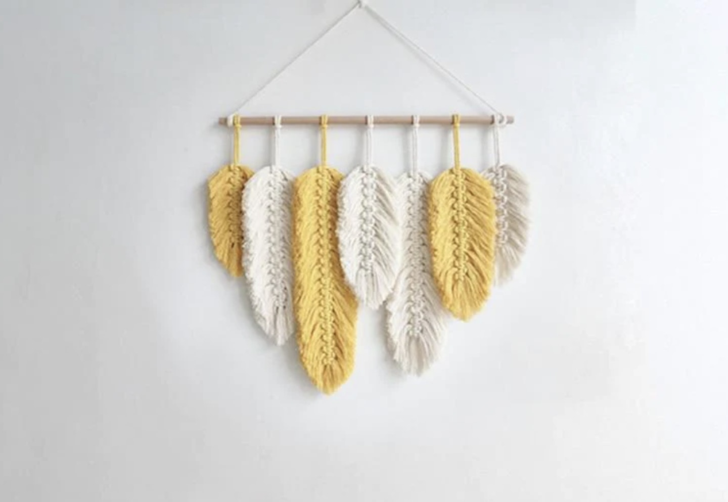 Macrame Feather Wall Hanging