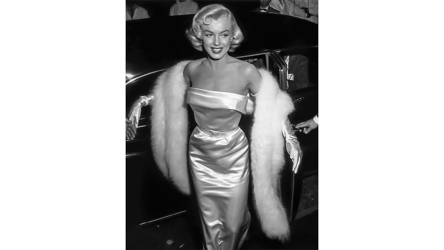 Marilyn Monroe's satin dress with stole