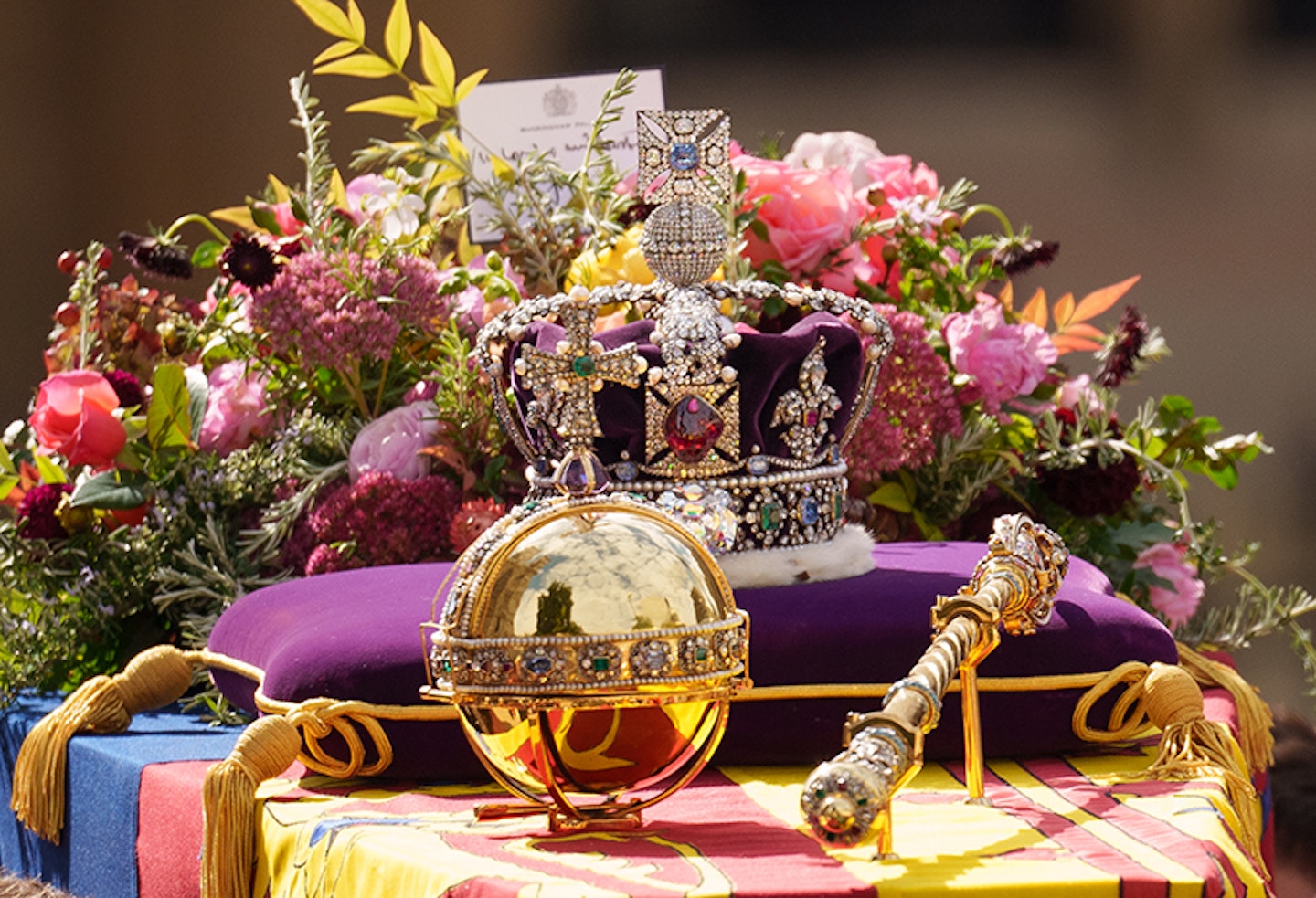 Crown Jewels at funeral