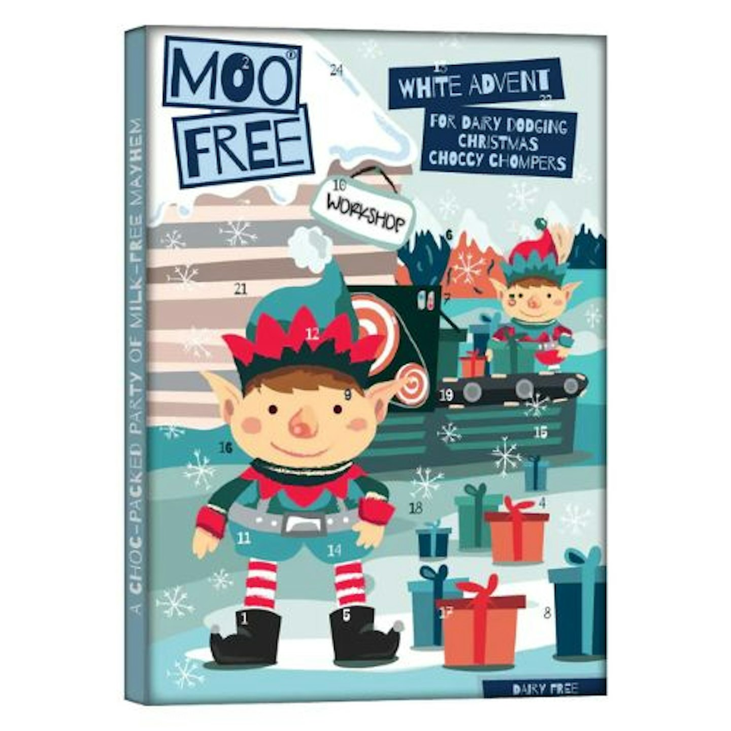 Moo Free, White Choccy Advent Calendar