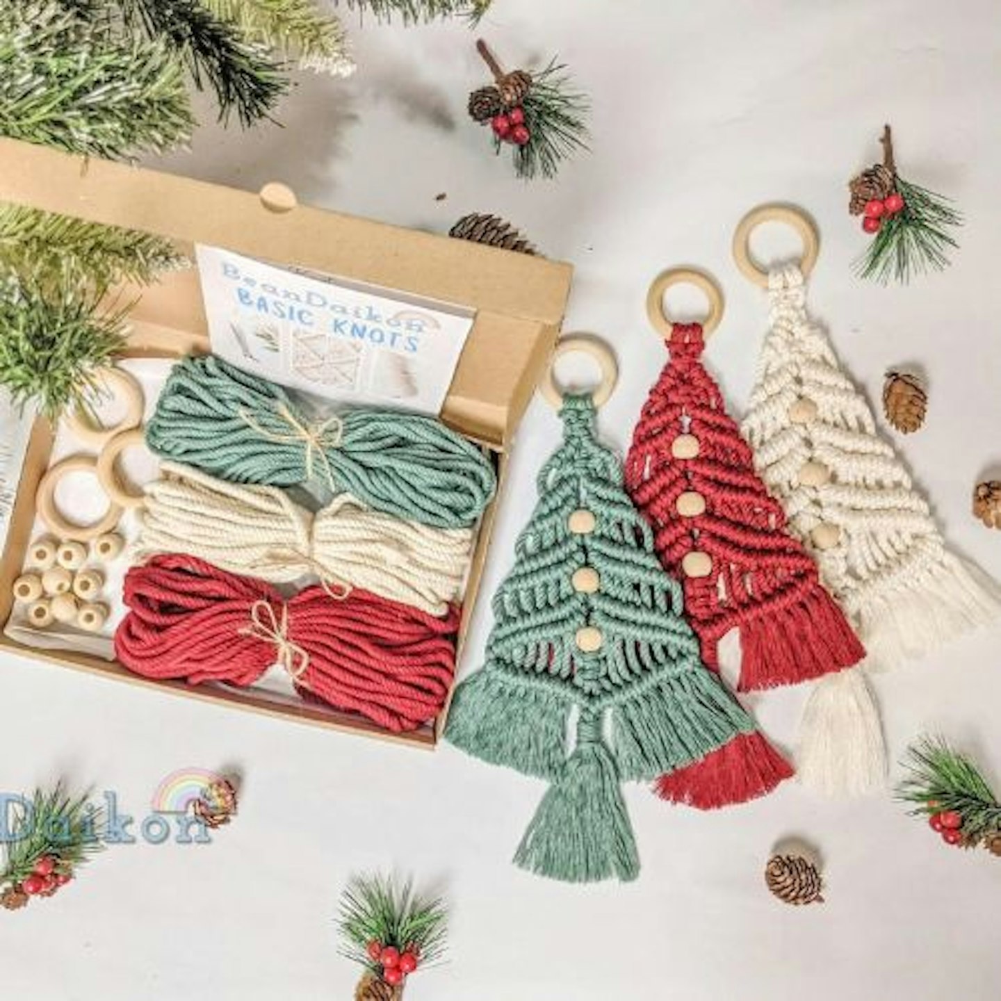 Macrame Christmas Tree DIY Kit