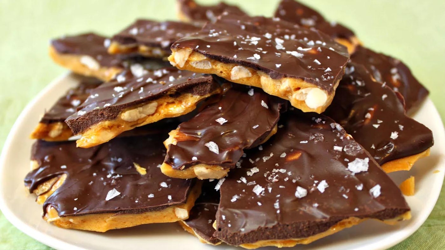 chocolate peanut brittle