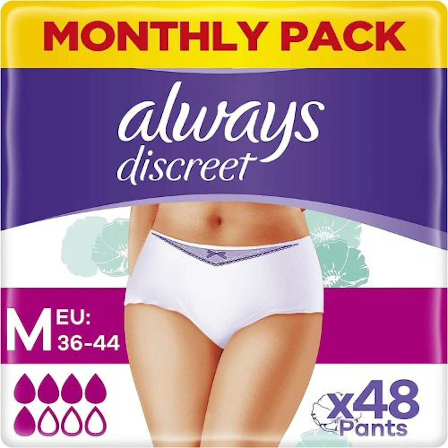 Always Discreet Underwear Incontinence Pants Normal M 12