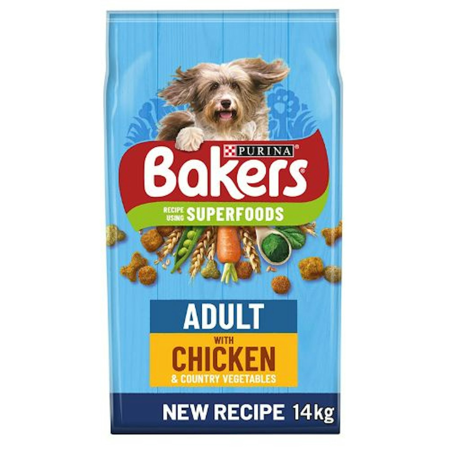 Bakers Adult Dry Dog Food Chicken and Veg 14kg