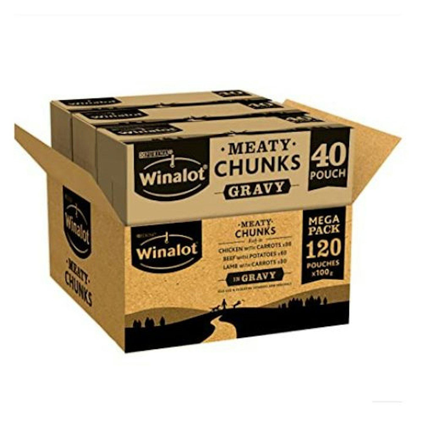 Winalot Adult Dog Food Pouch Mixed in Gravy