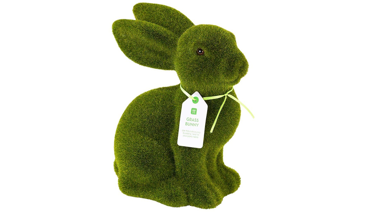 grass covered bunny - Easter decoration