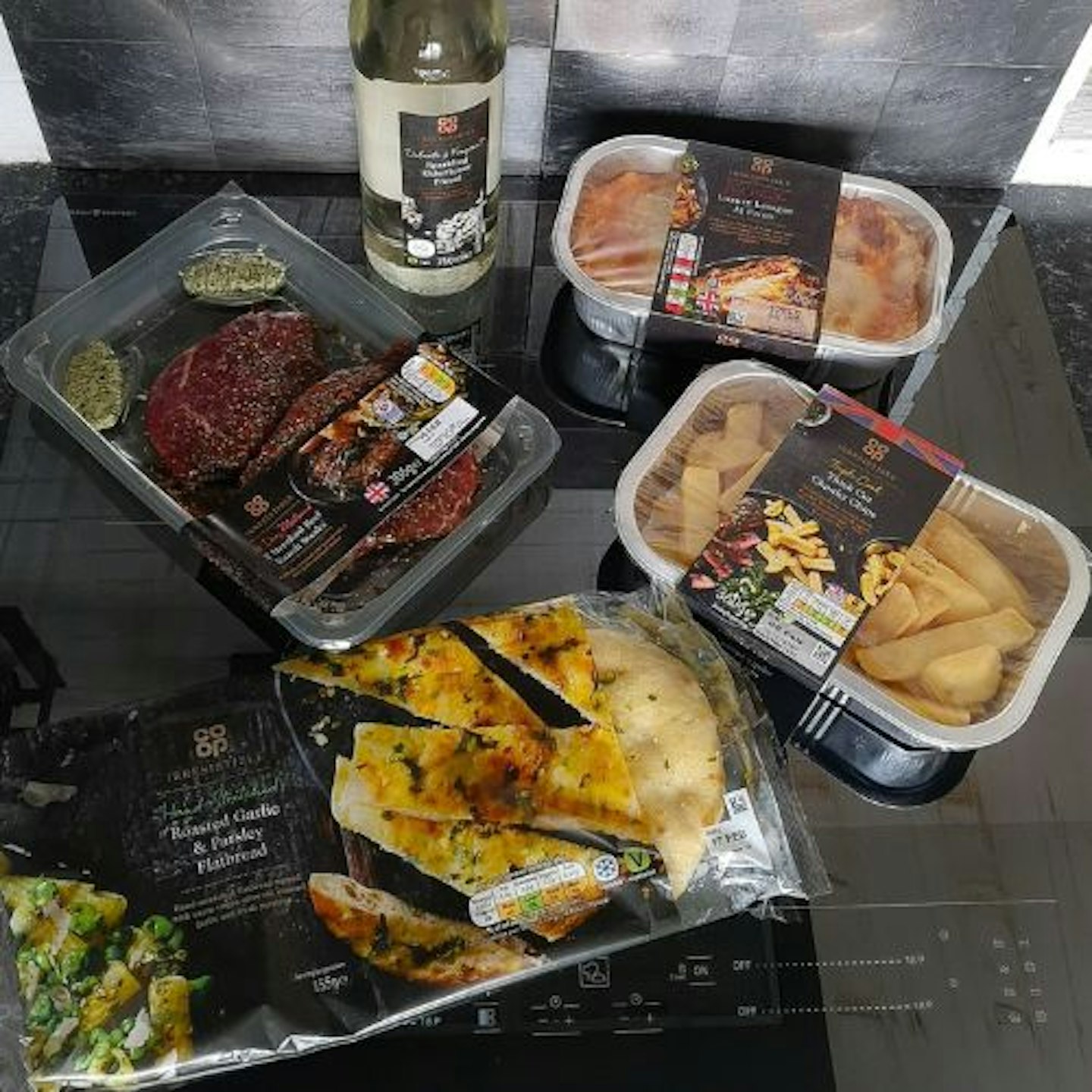 photo of selected products from the Co-Op Valentine's meal deal 2025