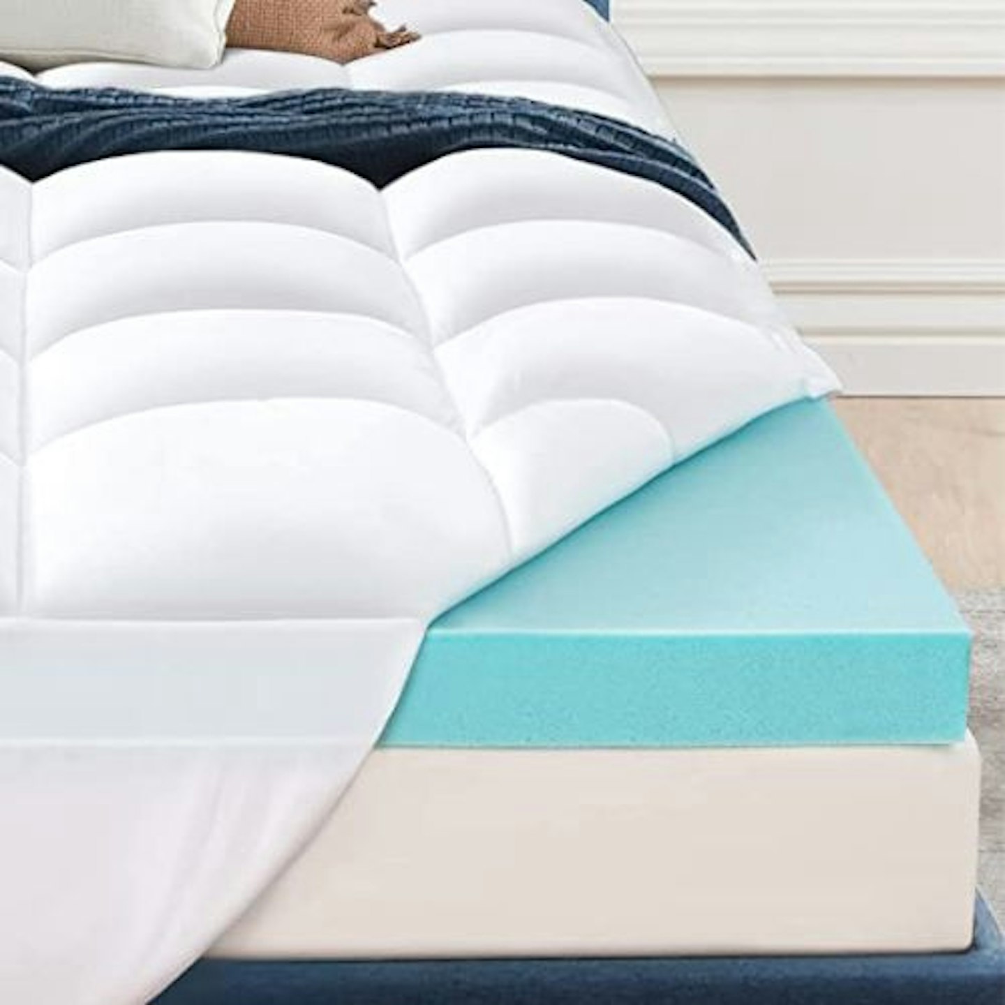 Elemuse Double Memory Foam Mattress Topper