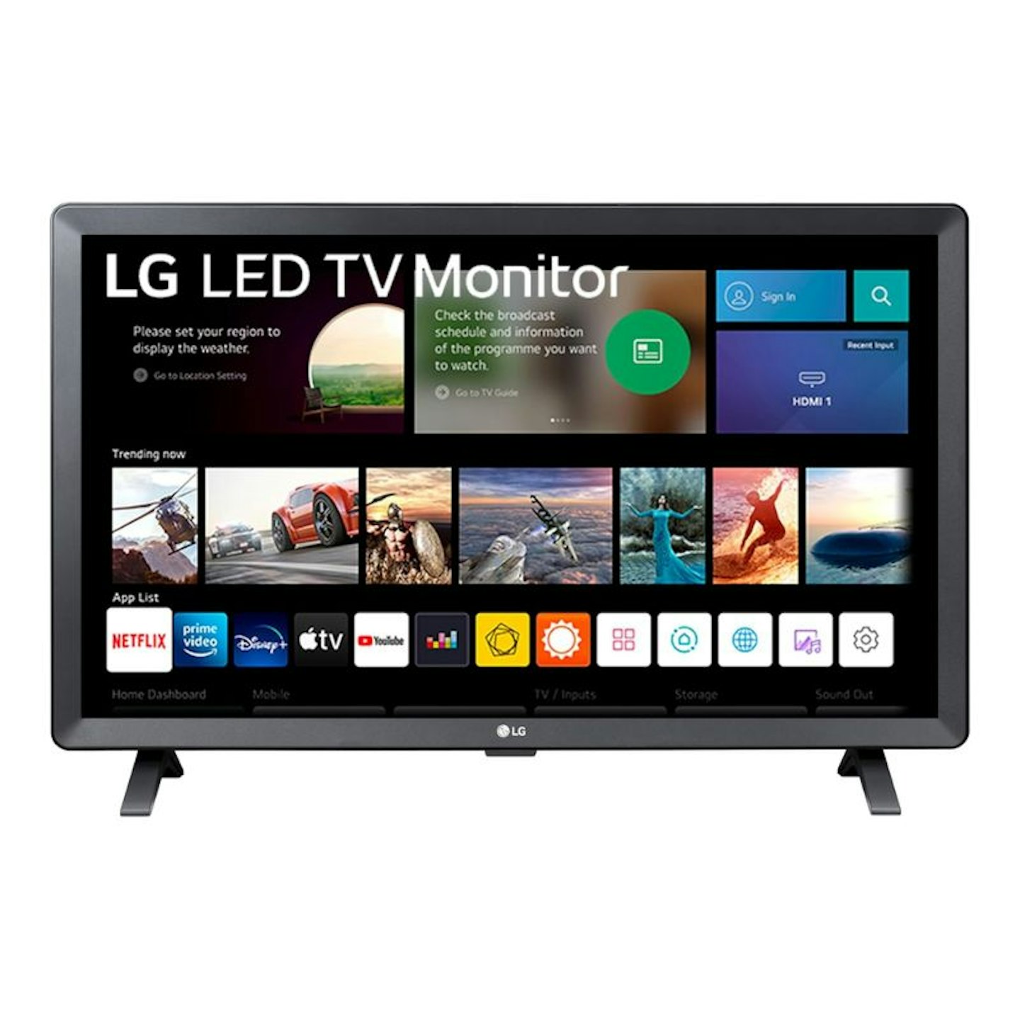 LG TV Monitor 24TQ520S-PZ - 23.6-inch HD display