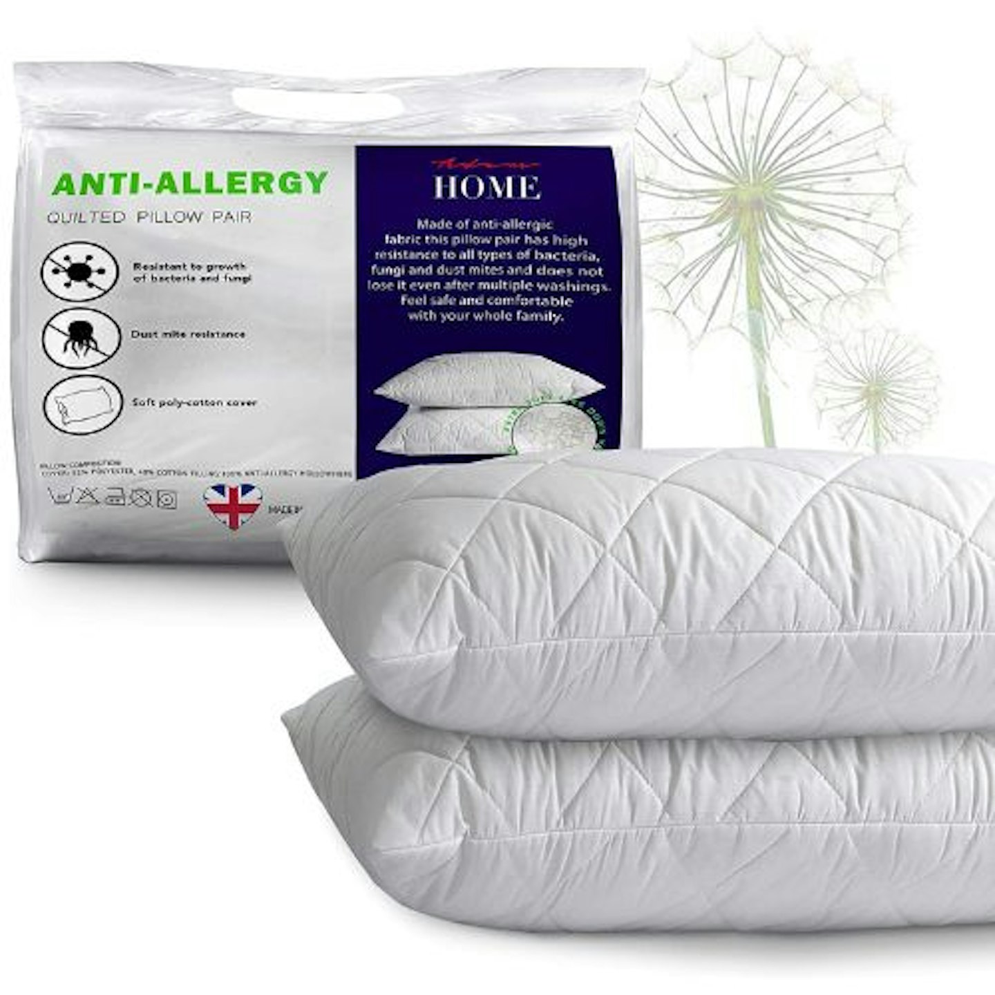 Adam Home Pillows Two Pack 