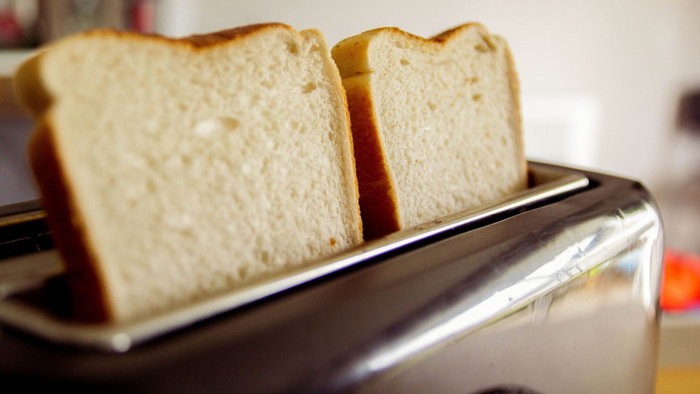 Bread, slice, toast, close up of toaster
