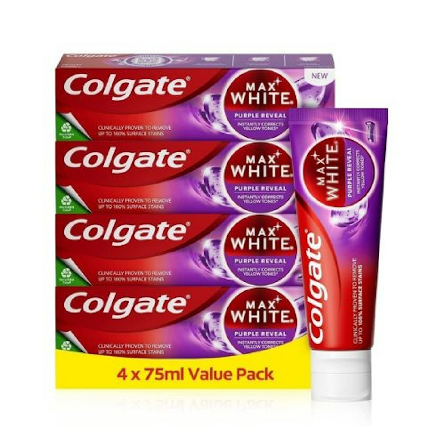 Colgate Max White Purple Reveal Teeth Whitening Toothpaste