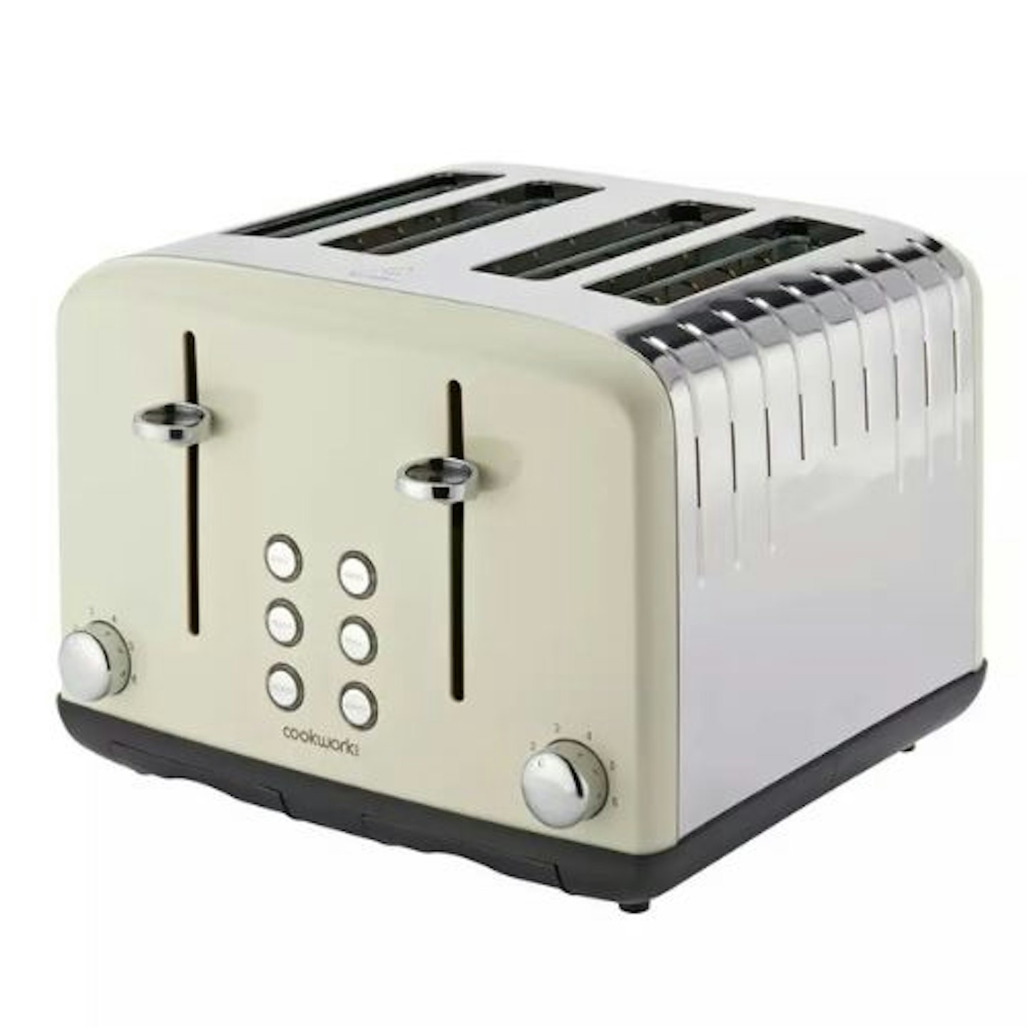 Cookworks Pyramid 4 Slice Toaster - Almond