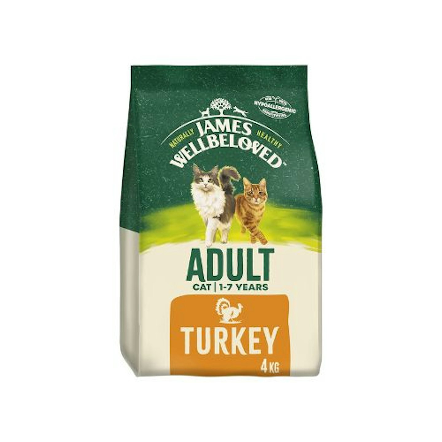 James Wellbeloved Complete Dry Adult Cat Food Turkey and Rice