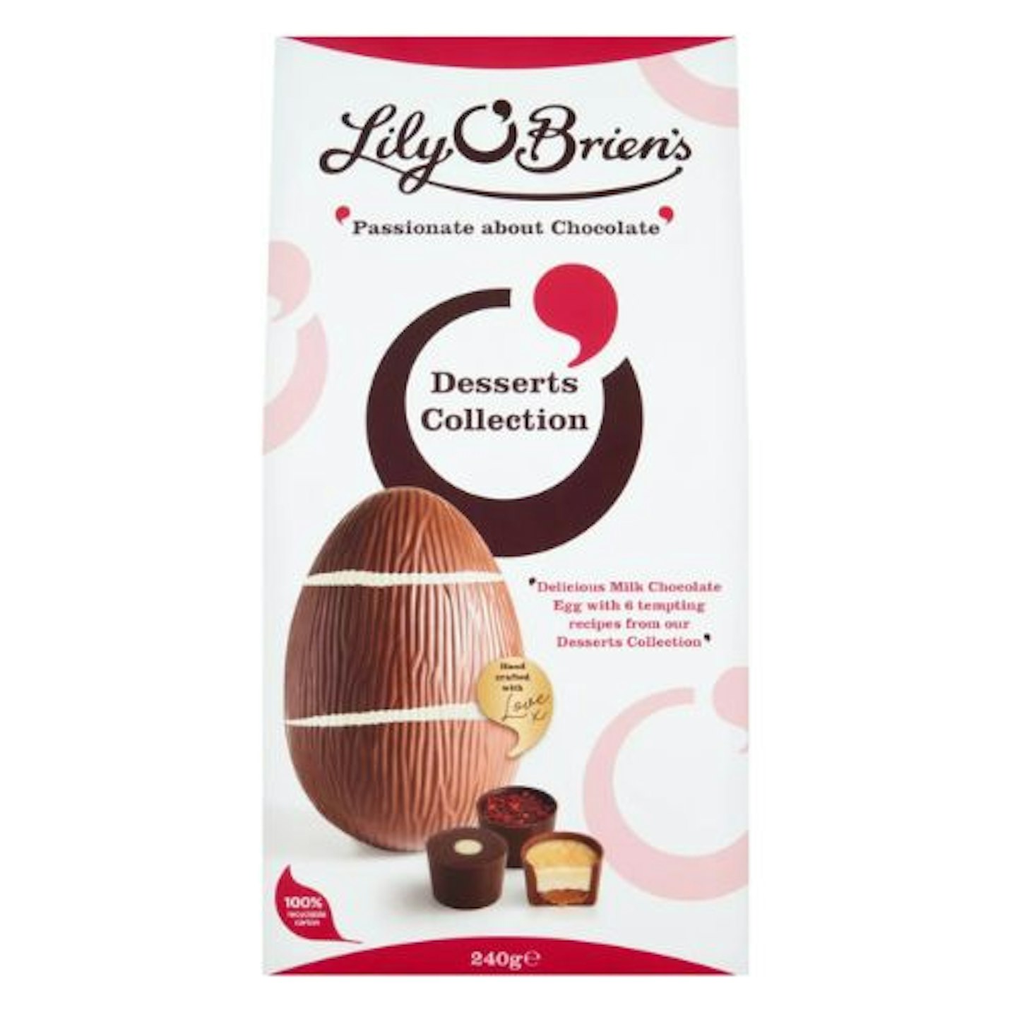 Lily O'Brien Desserts Collections Premium Chocolate Egg