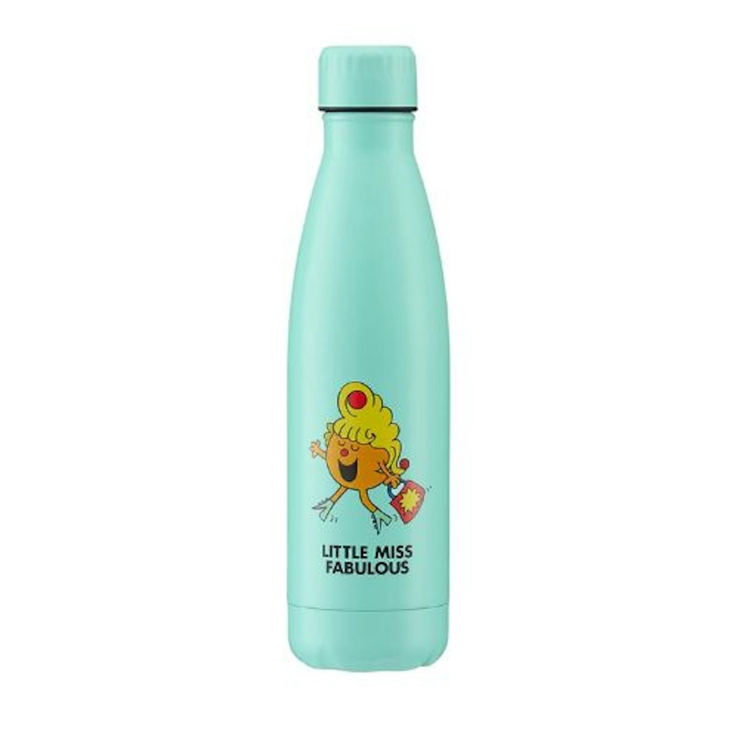 RED NOSE DAY Aqua Blue Little Miss Fabulous Water Bottle