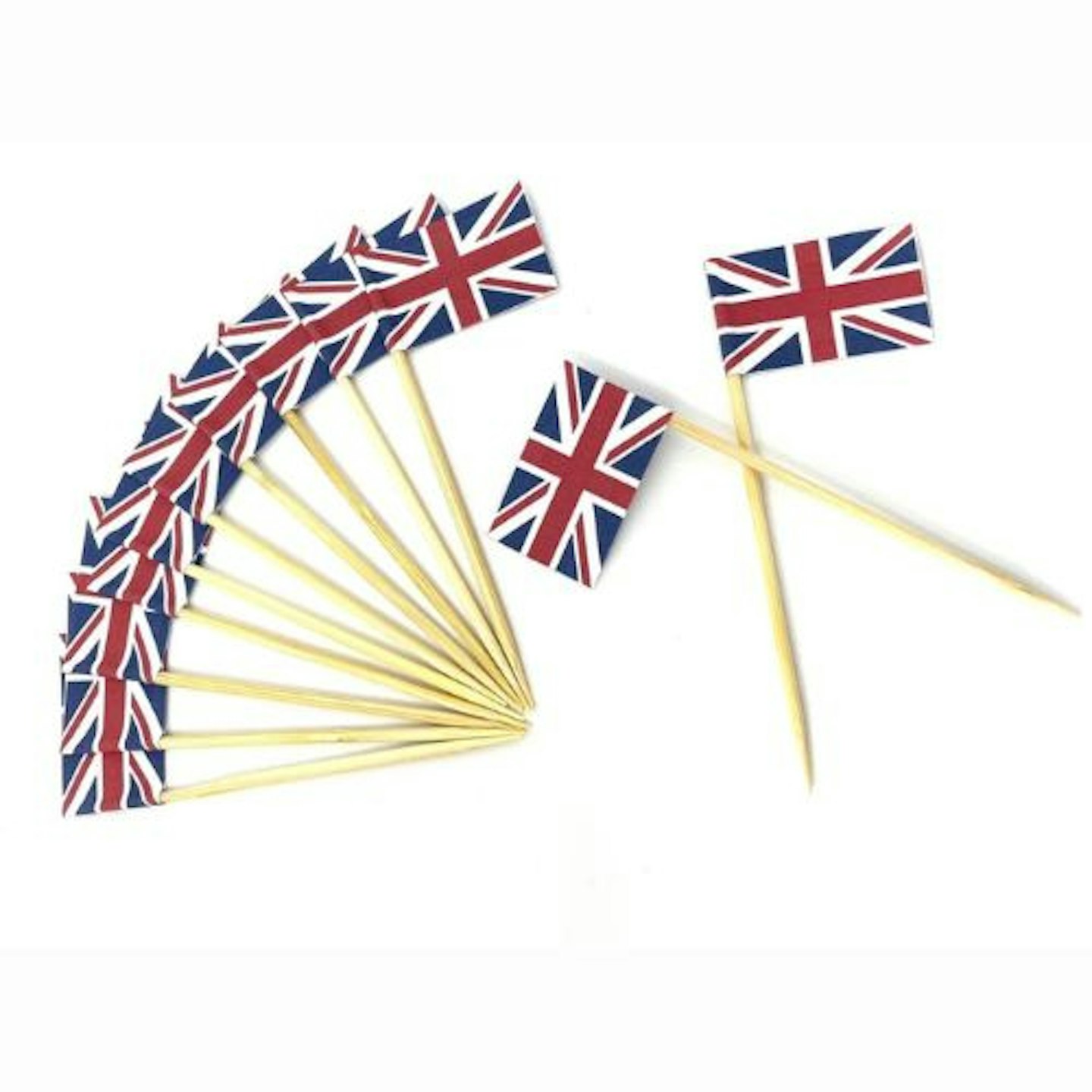 Union Jack Flag Cupcake Toppers
