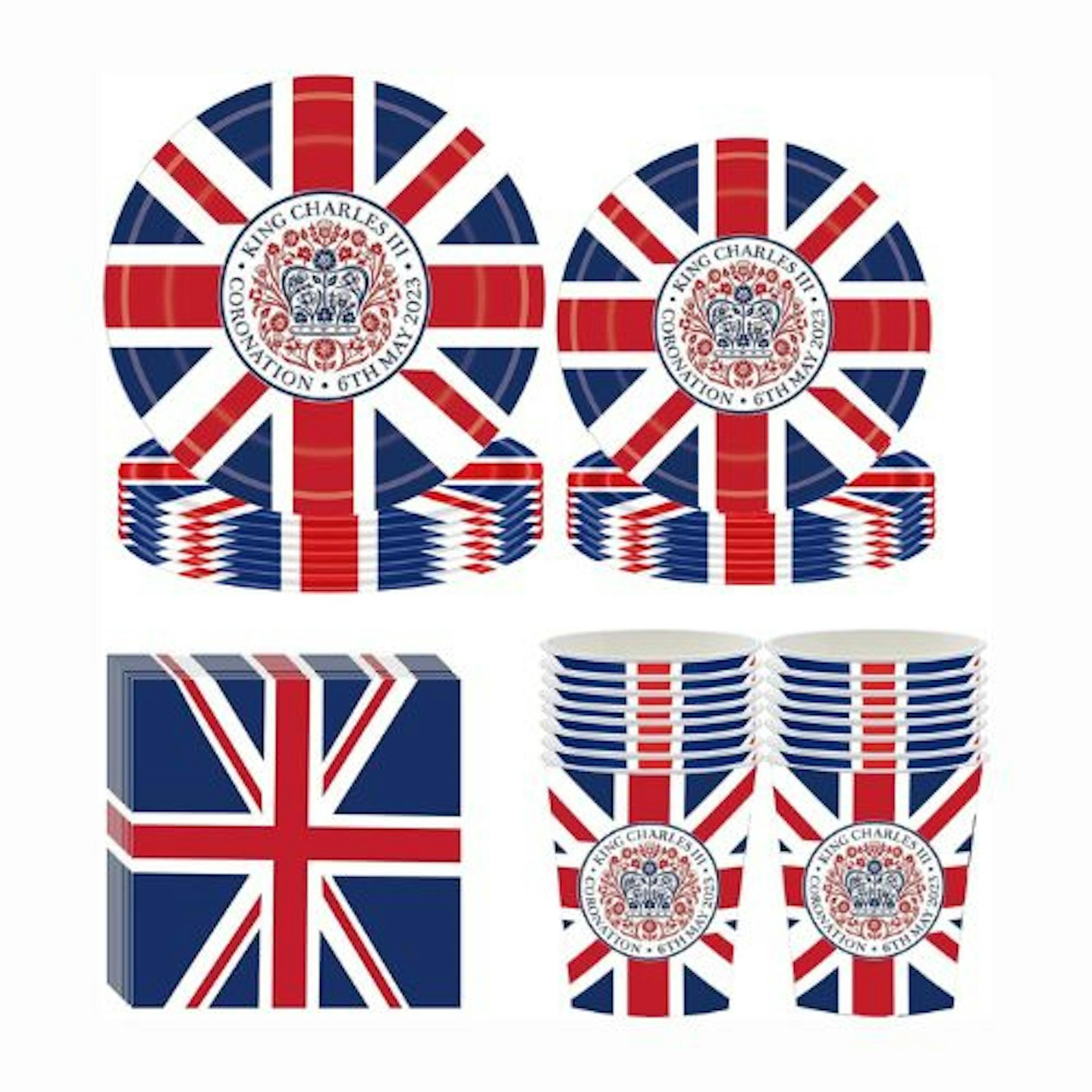 Union Jack Party Supplies Set