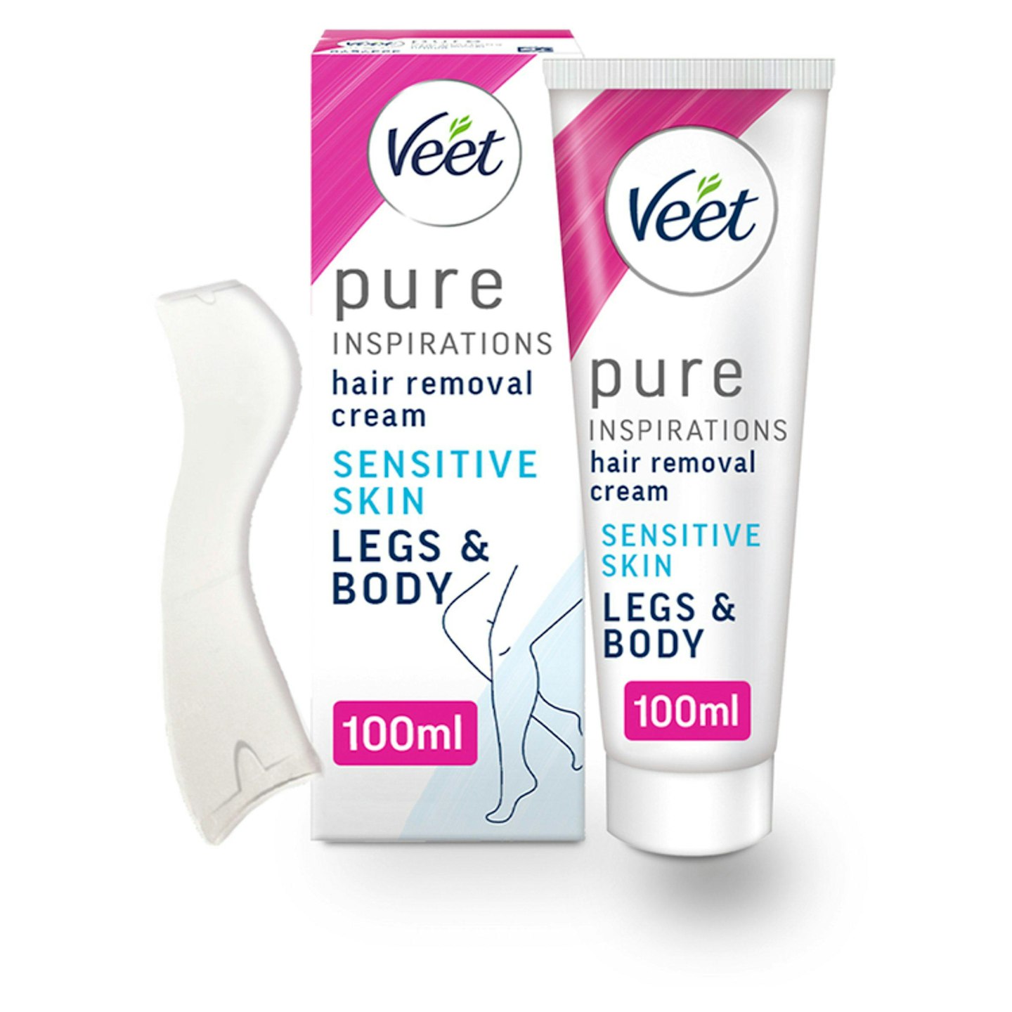 Image of the Veet Pure Hair Removal Cream Legs & Body Sensitive - 100ml