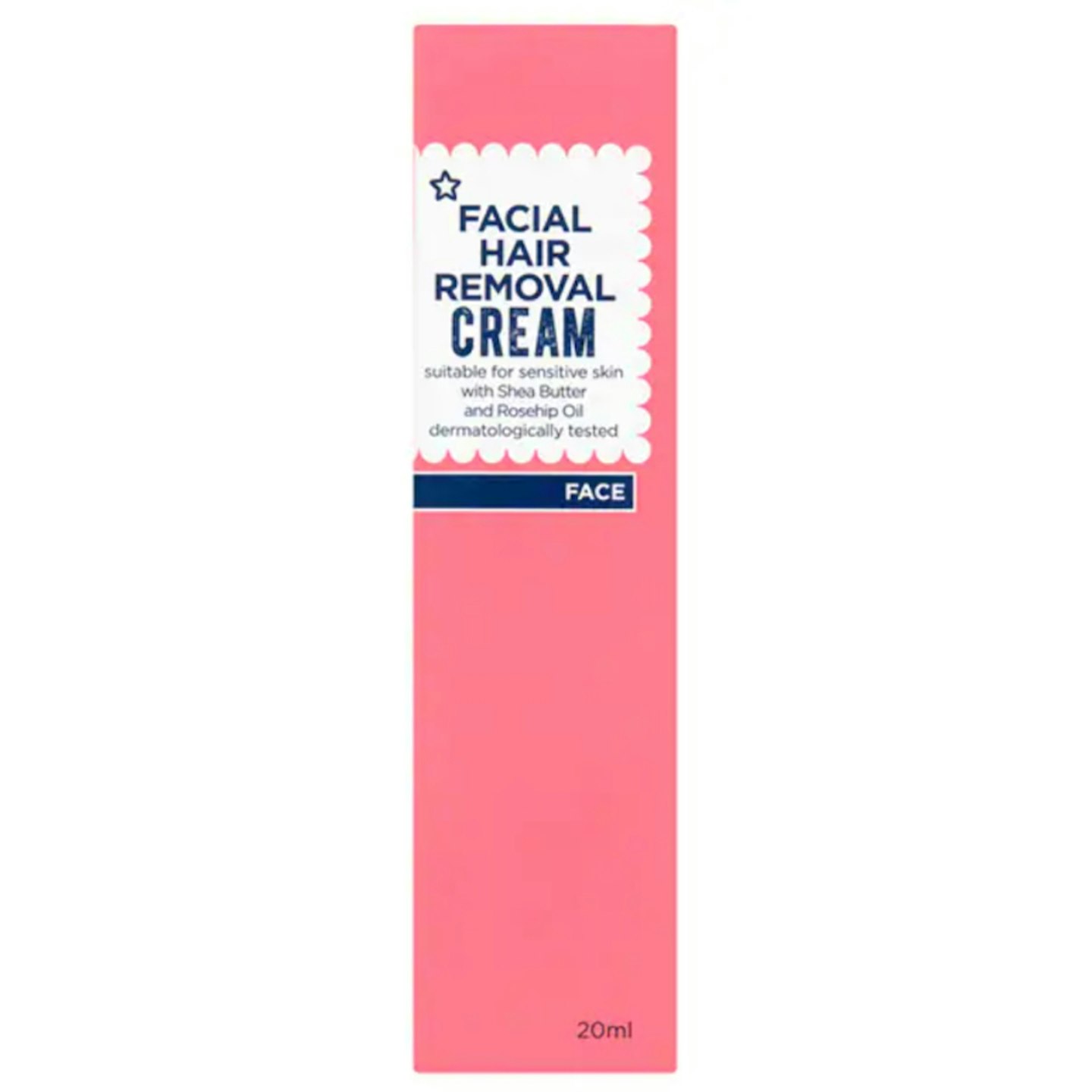 Superdrug Sensitive Facial Hair Removal Cream 20ml