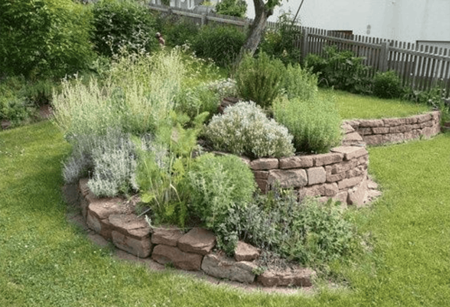herb garden rockery