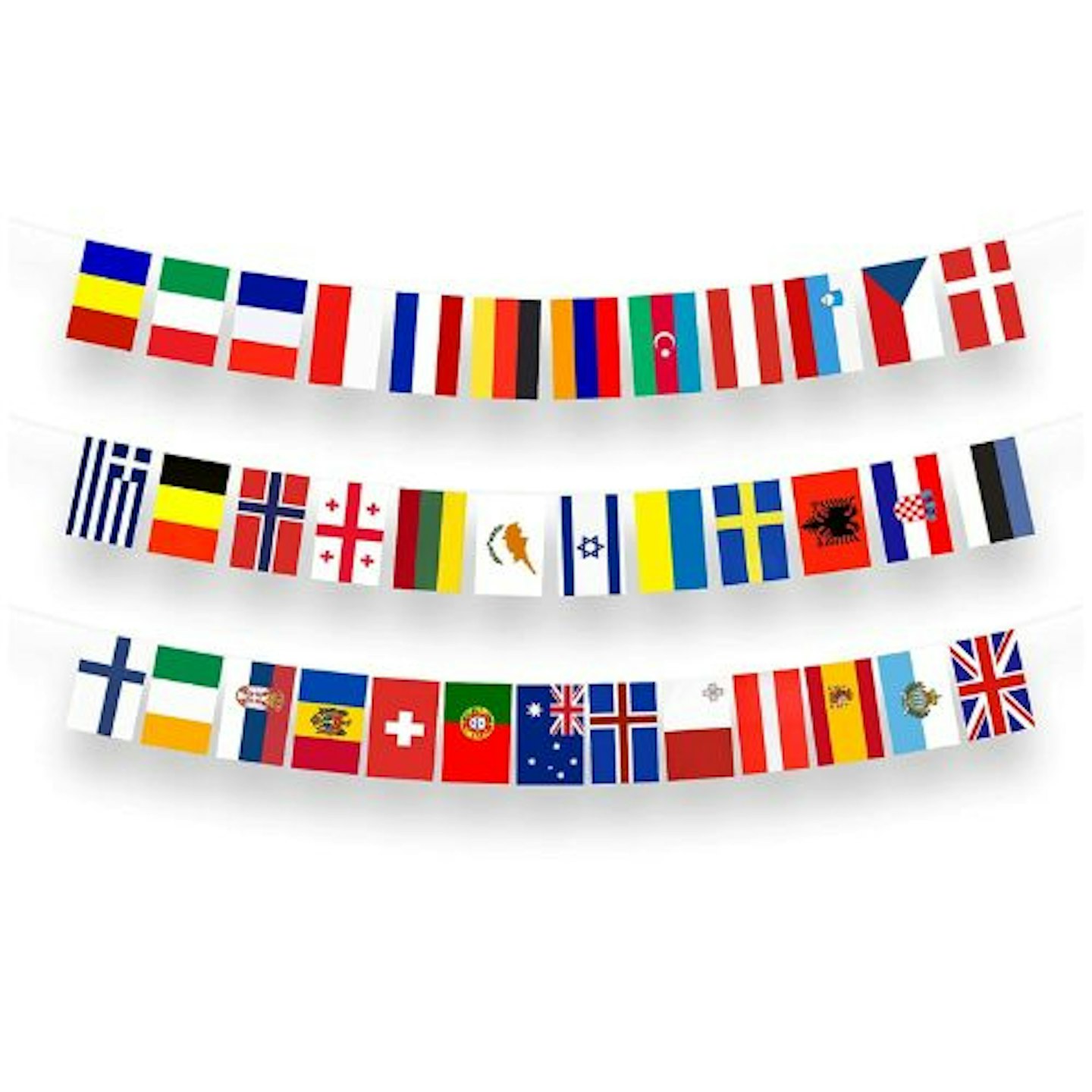 Eurovision Party Decorations Bunting Banner