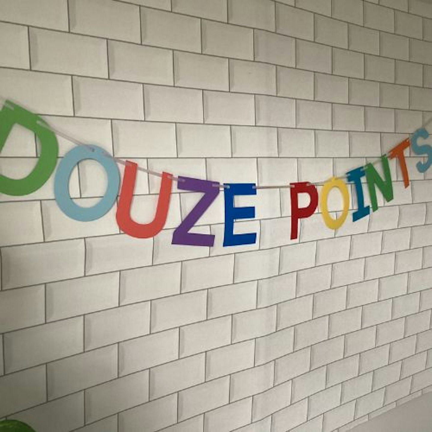 Eurovision Party Douze Points Celebration Banner Bunting