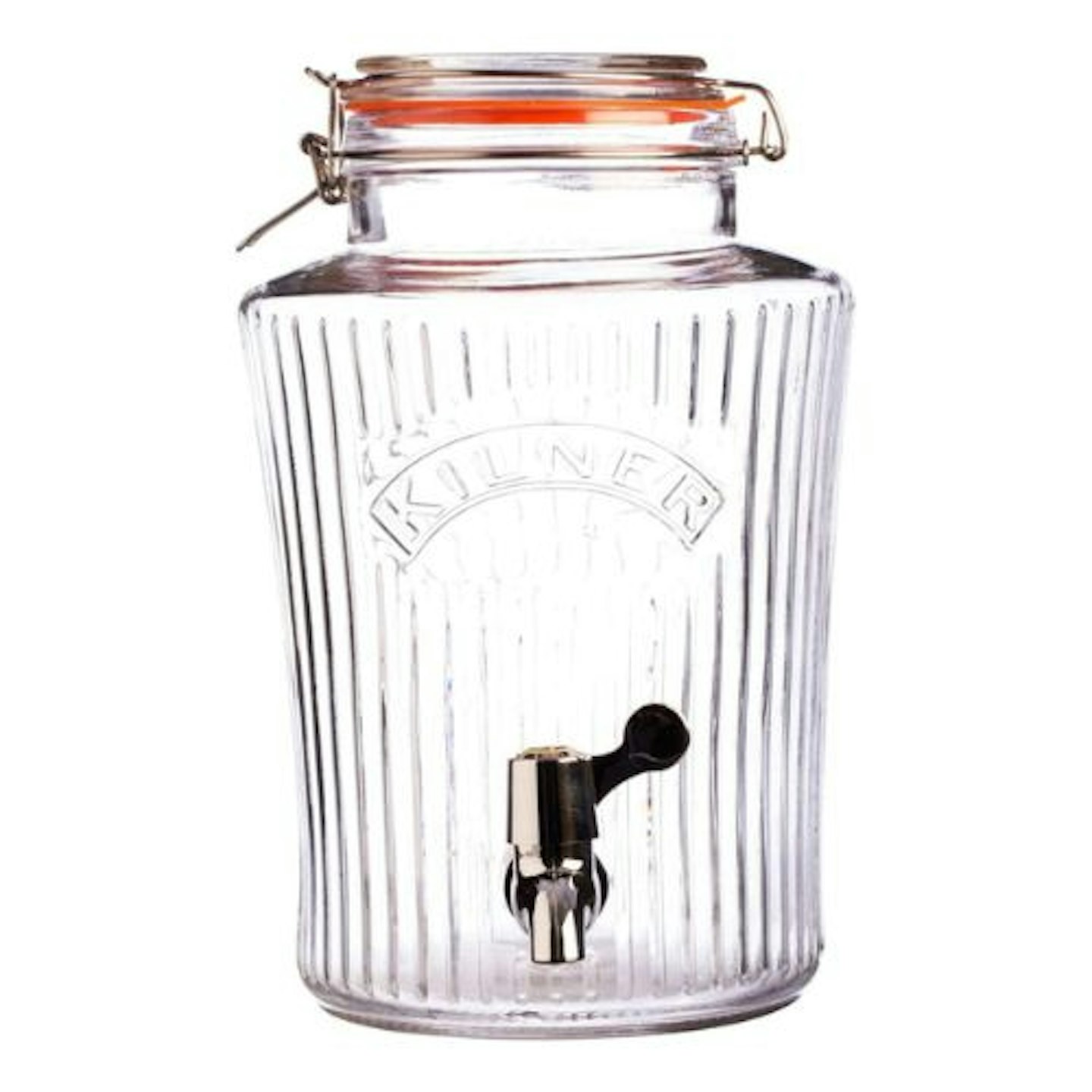 Kilner 25.407 Drinks Dispenser, 5 Litre Vintage, Silver