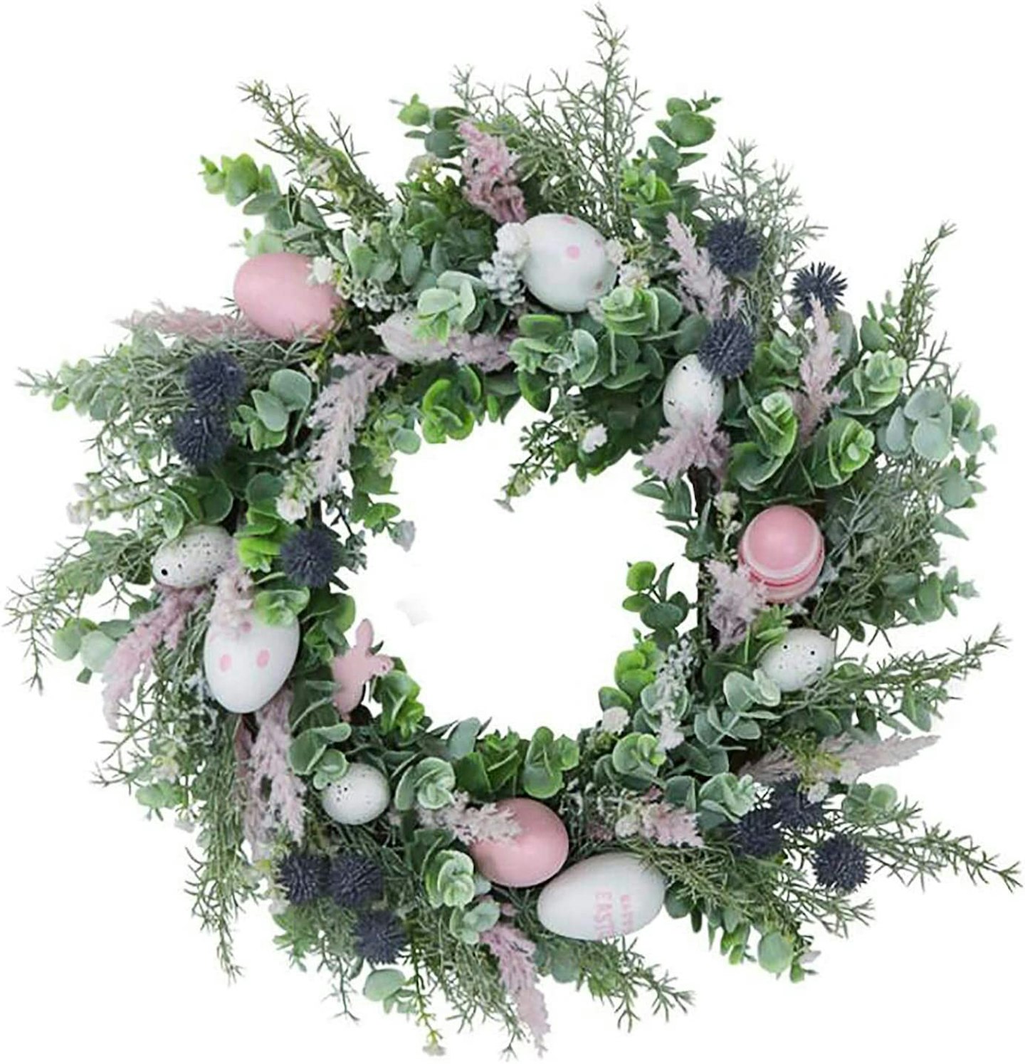 VKTY Easter Wreath with Colorful Eggs