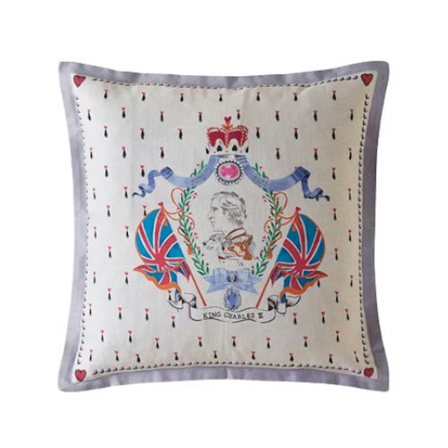 Cath Kidston King Charles III Coronation Commemorative Cushion