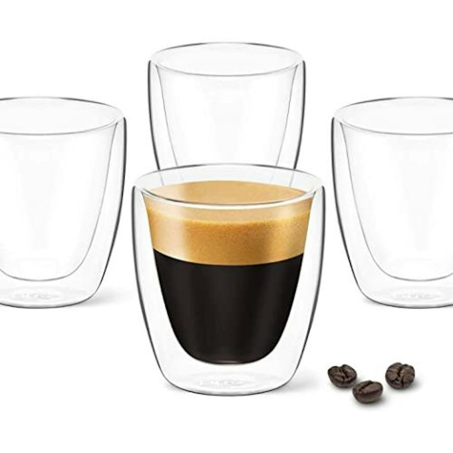 DLux Espresso Coffee Cups, Set of 4