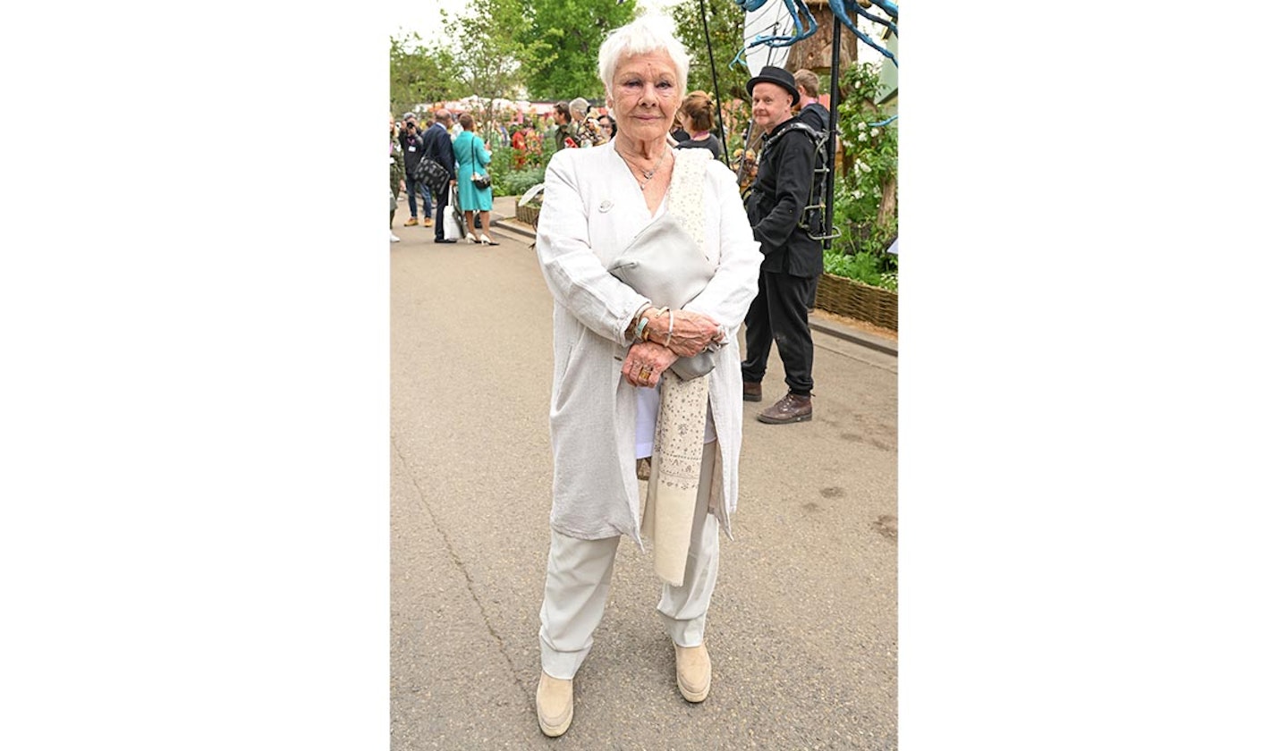 Dame Judy Dench attends the 2023 Chelsea Flower Show