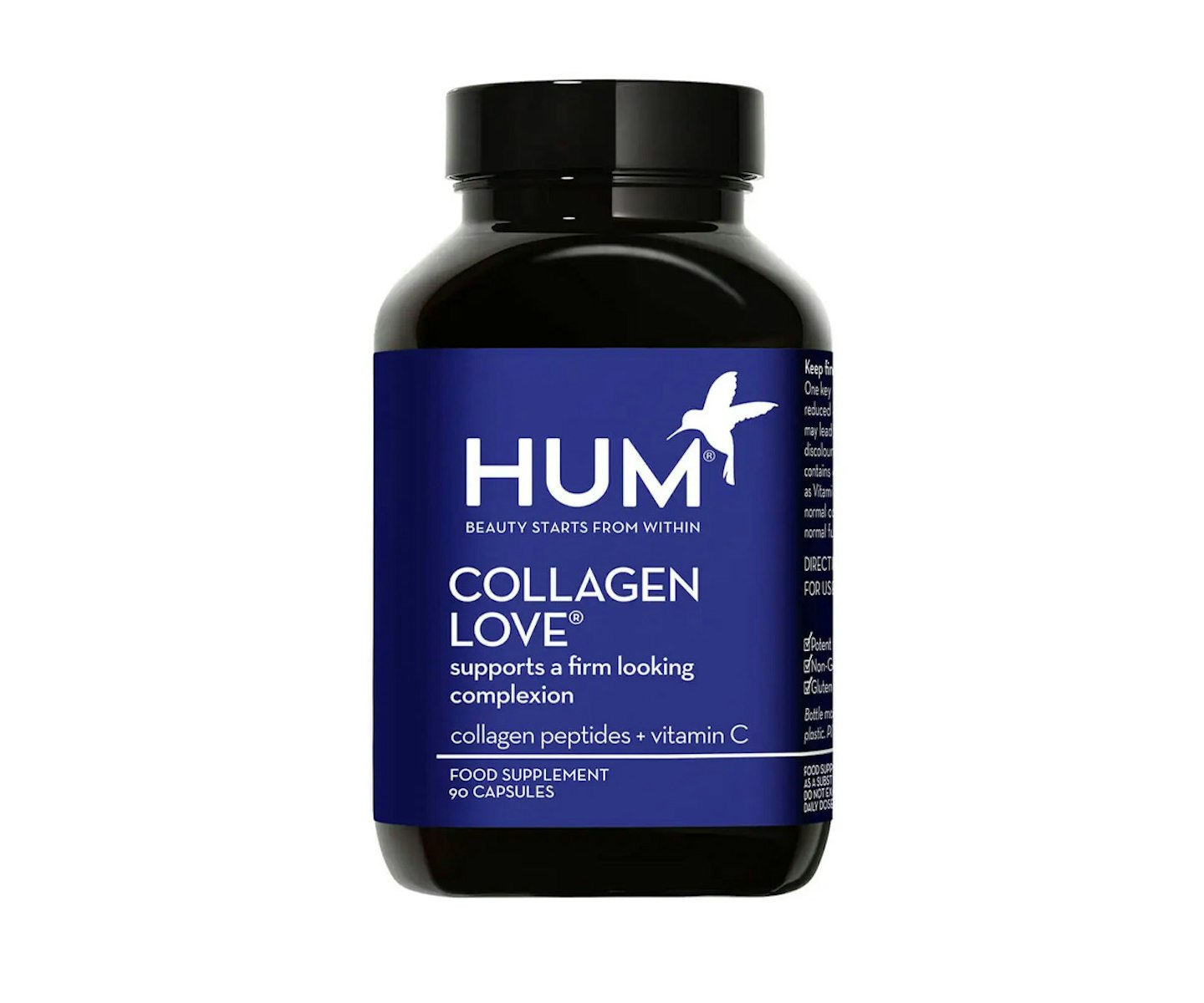 HUM NUTRITION COLLAGEN LOVE SKIN ELASTICITY SUPPLEMENT (90 CAPSULES, 30 DAYS)