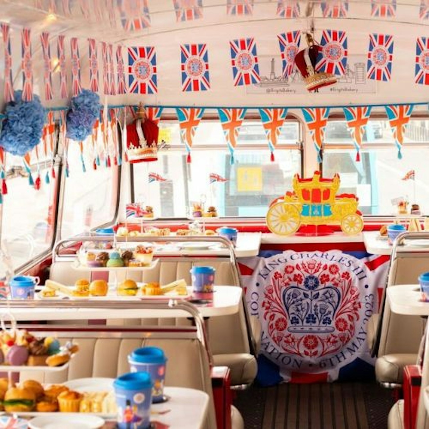 King Charles III Coronation Afternoon Tea Vintage Bus Tour for Two