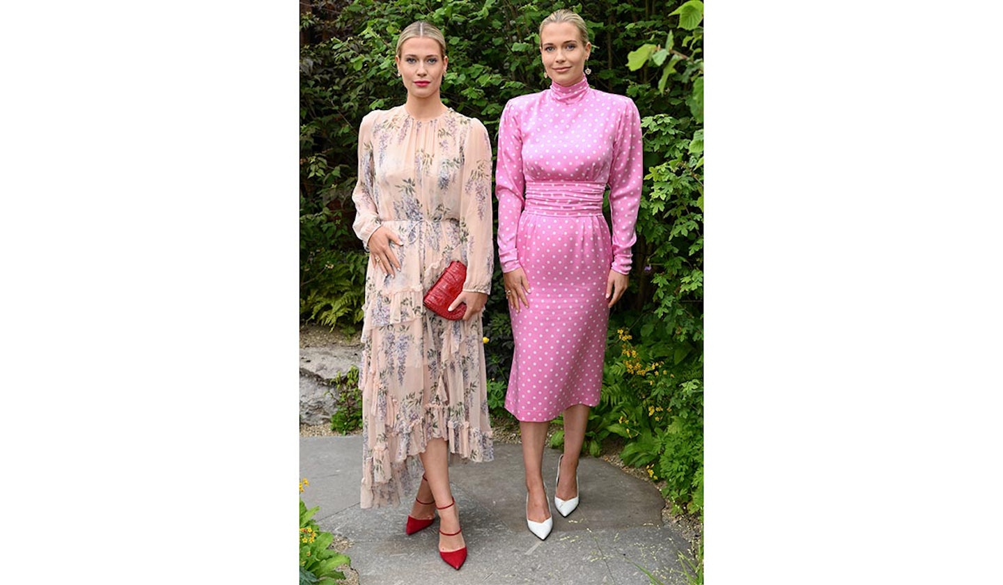 Lady Amelia Spencer and Lady Eliza Spencer attend the 2023 Chelsea Flower Show