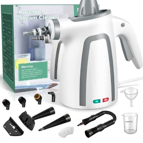 Sanitise and clean with a portable handheld steam cleaner Life Yours