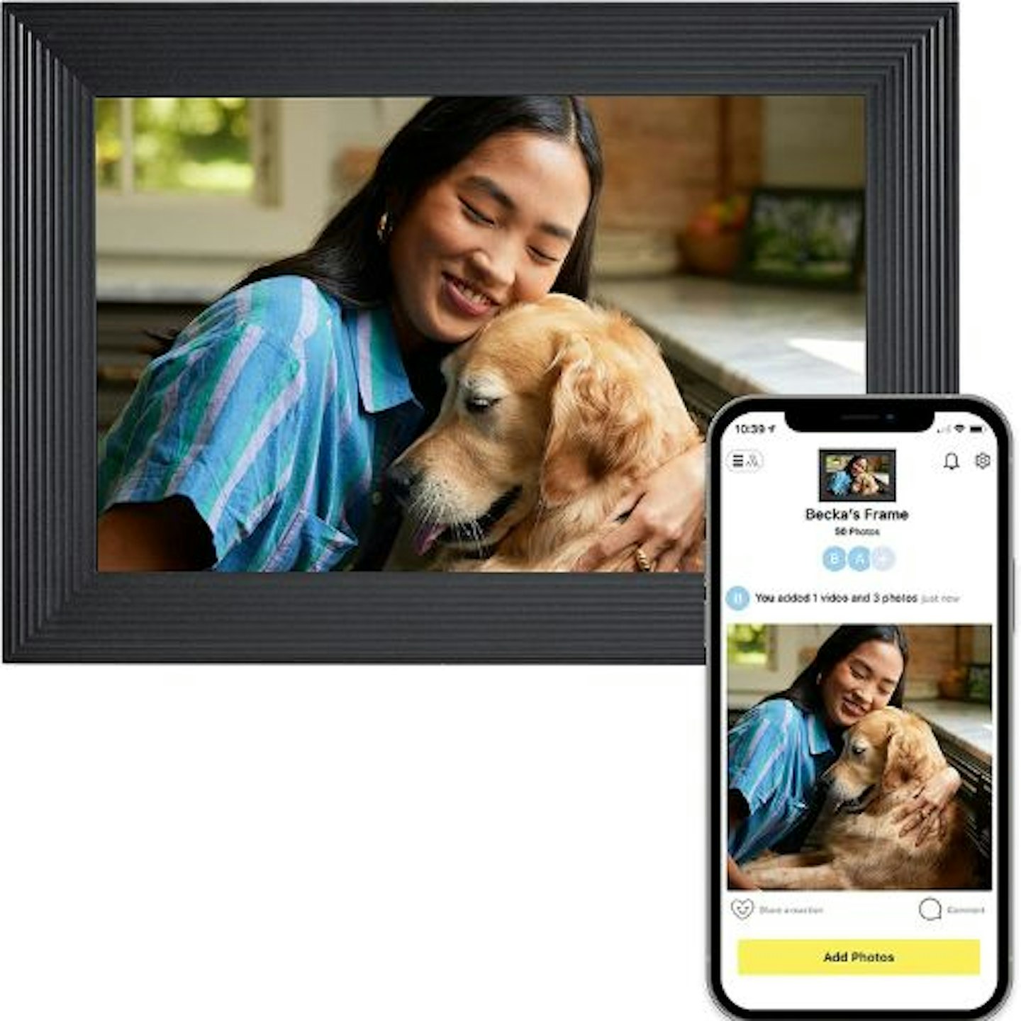 First Father's Day Gifts: Aura Carver WiFi Digital Picture Frame