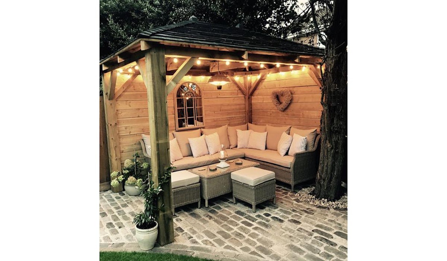 Gazebo with sofas