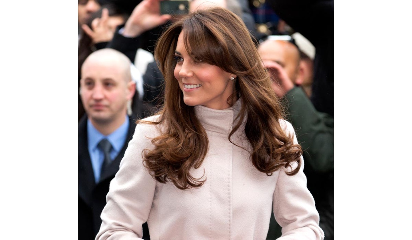 Kate Middleton curtain bangs