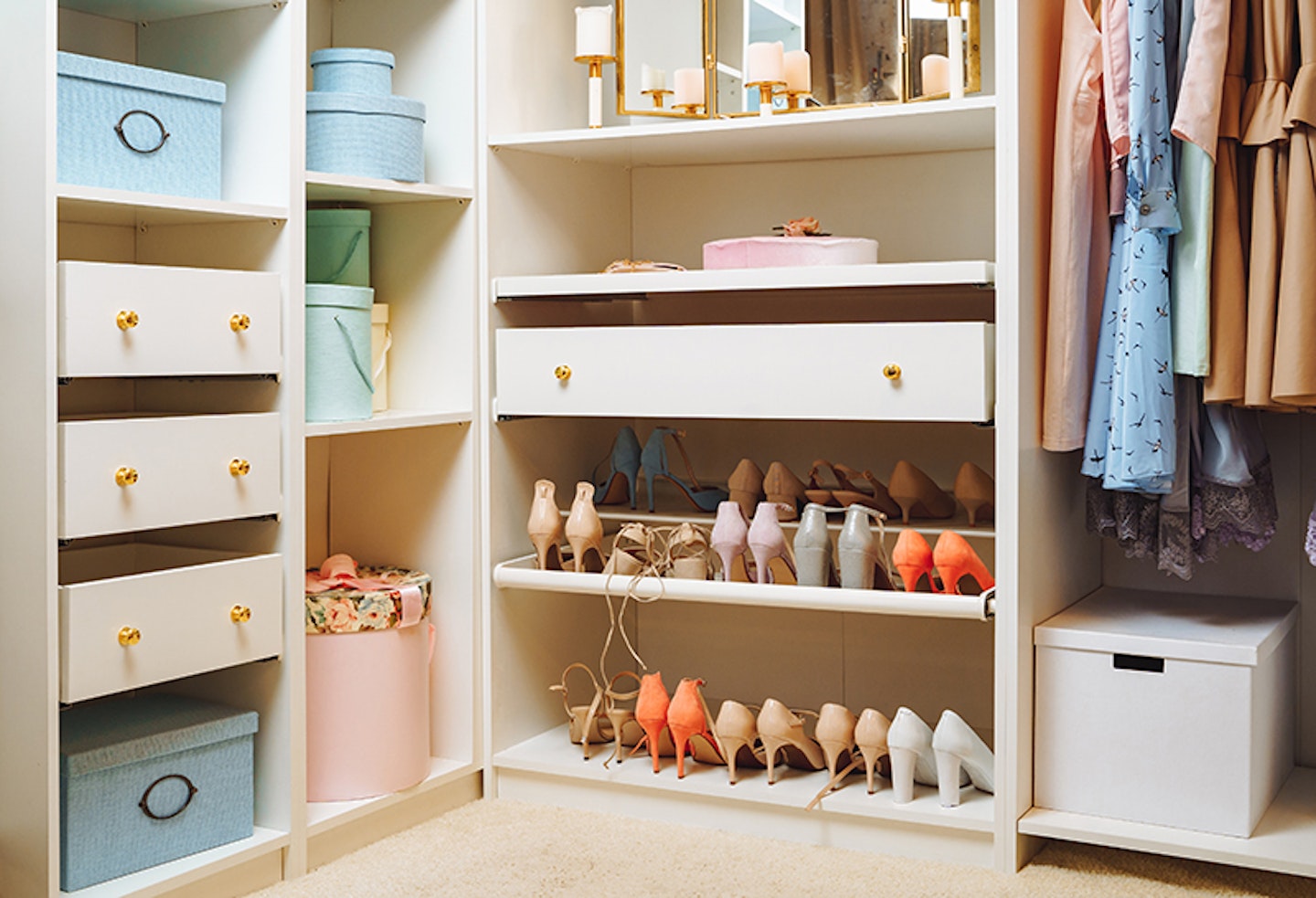 wardrobe storage ideas drawers