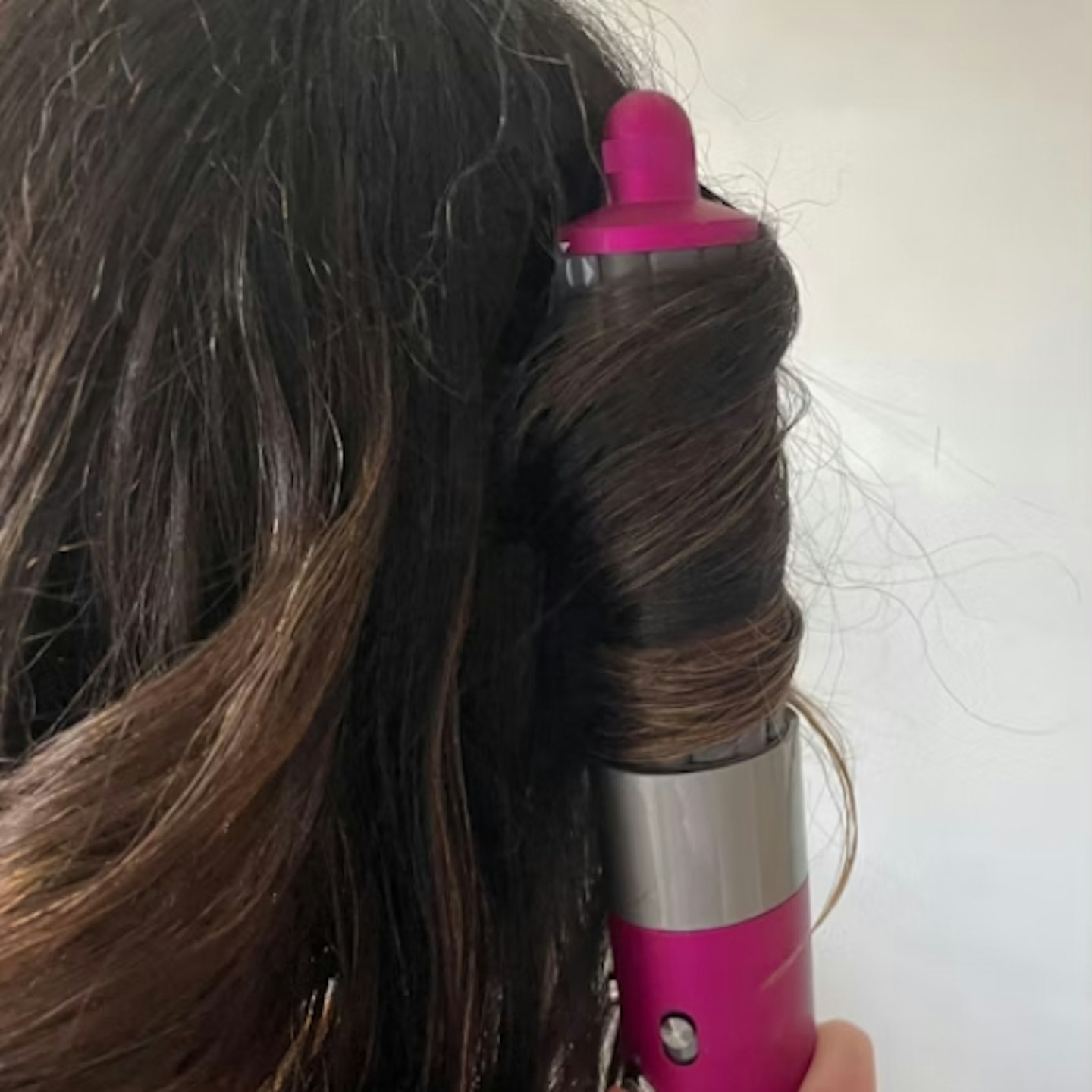 hair being curled by the Dyson Airwrap Multi-Styler Complete