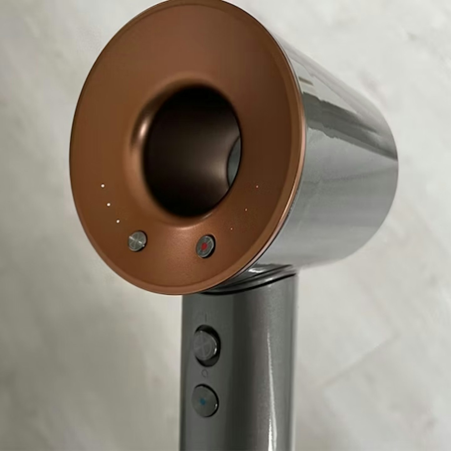 back of the Dyson Supersonic™ Hair Dryer Nickel/Copper