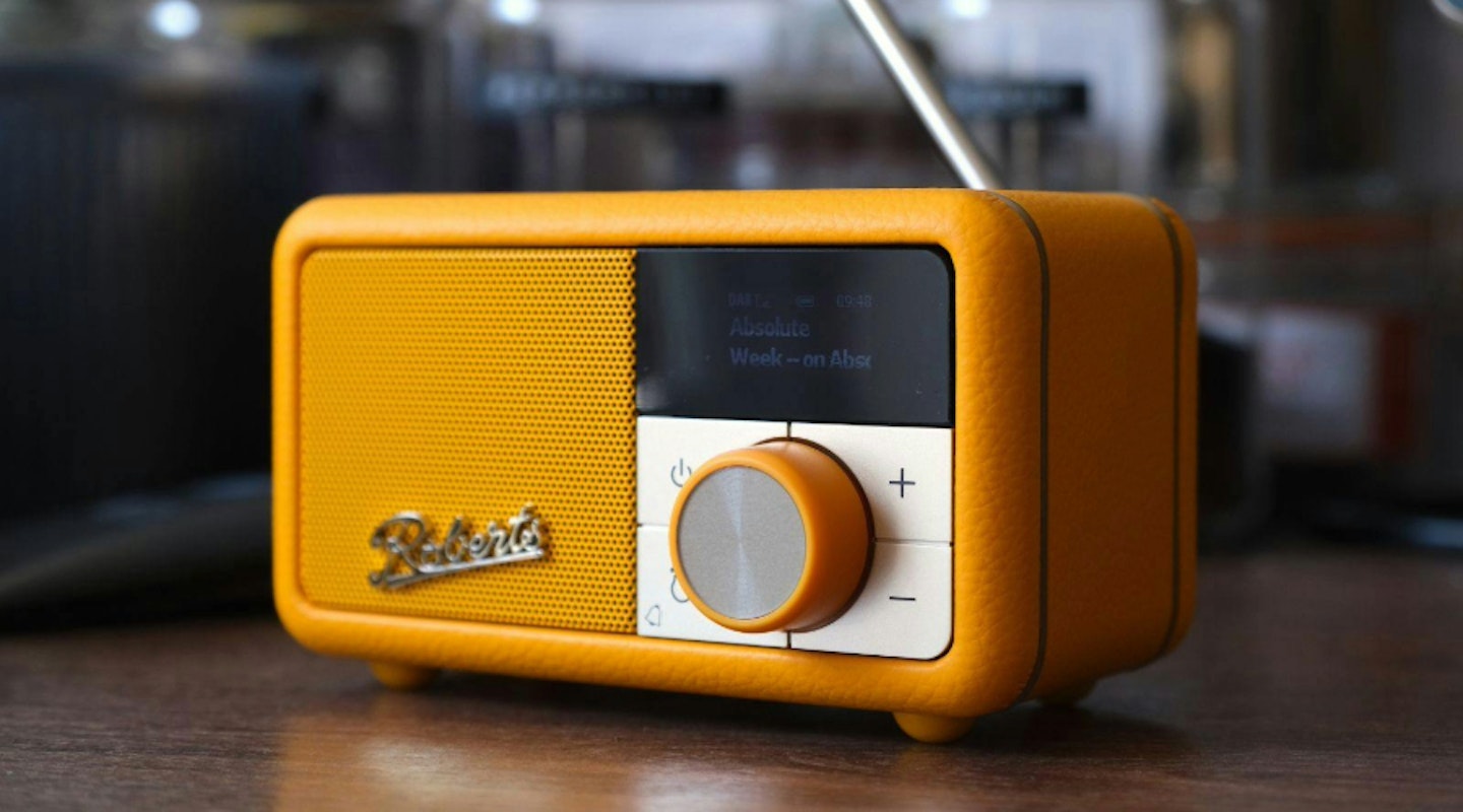 Roberts Revival Petite DAB radio front view. Best overall portable radio. 