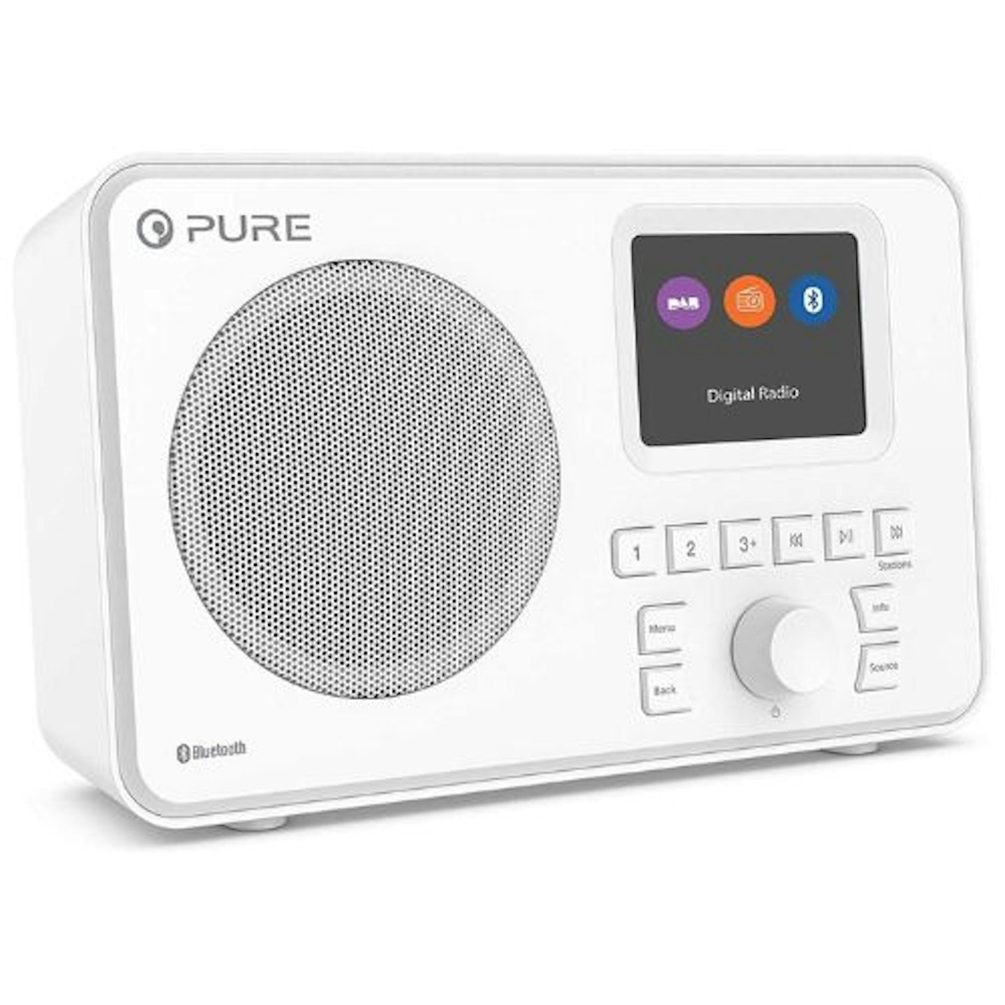 Pure ELAN-ONE FM/DAB+ Radio with Bluetooth - White